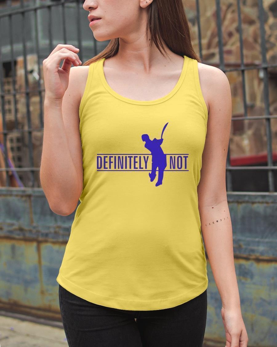 Ms Dhoni Definitely Not T Tank Top
