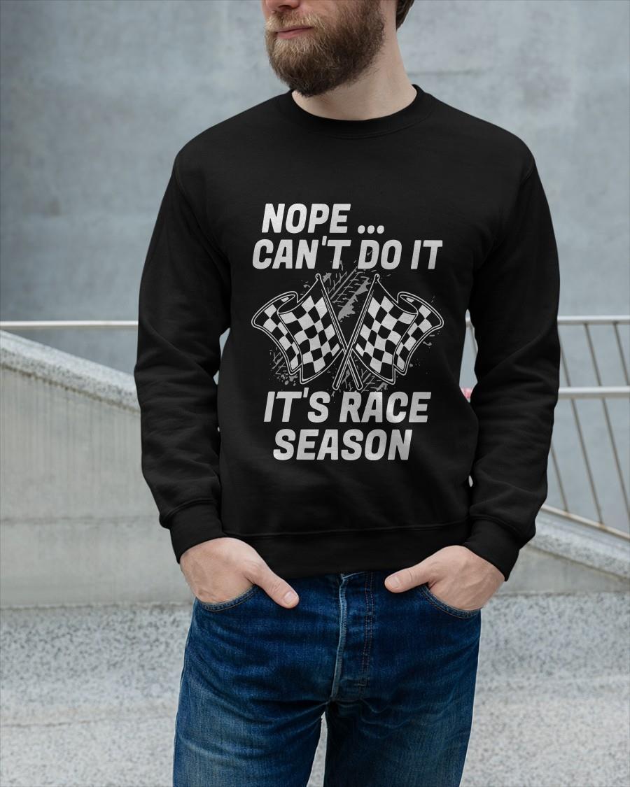 Nope Can't Do It It's Race Season Tank Top