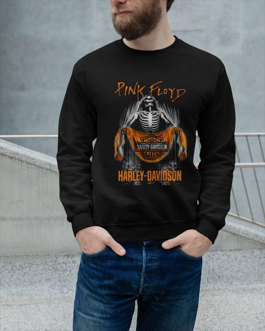 Pink Floyd Skull Motor Harley Davidson Cycles Longsleeve