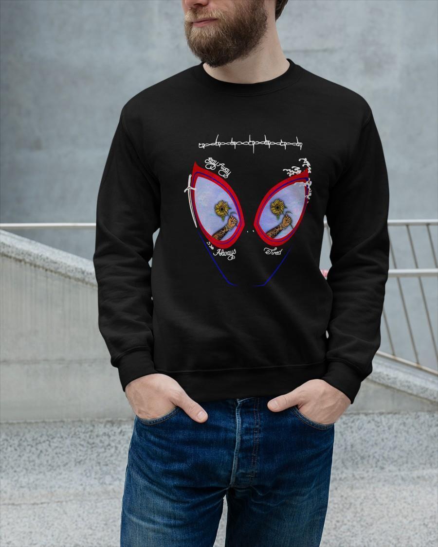 Post Malone Face Painting Stay Away Always Tired Sweater