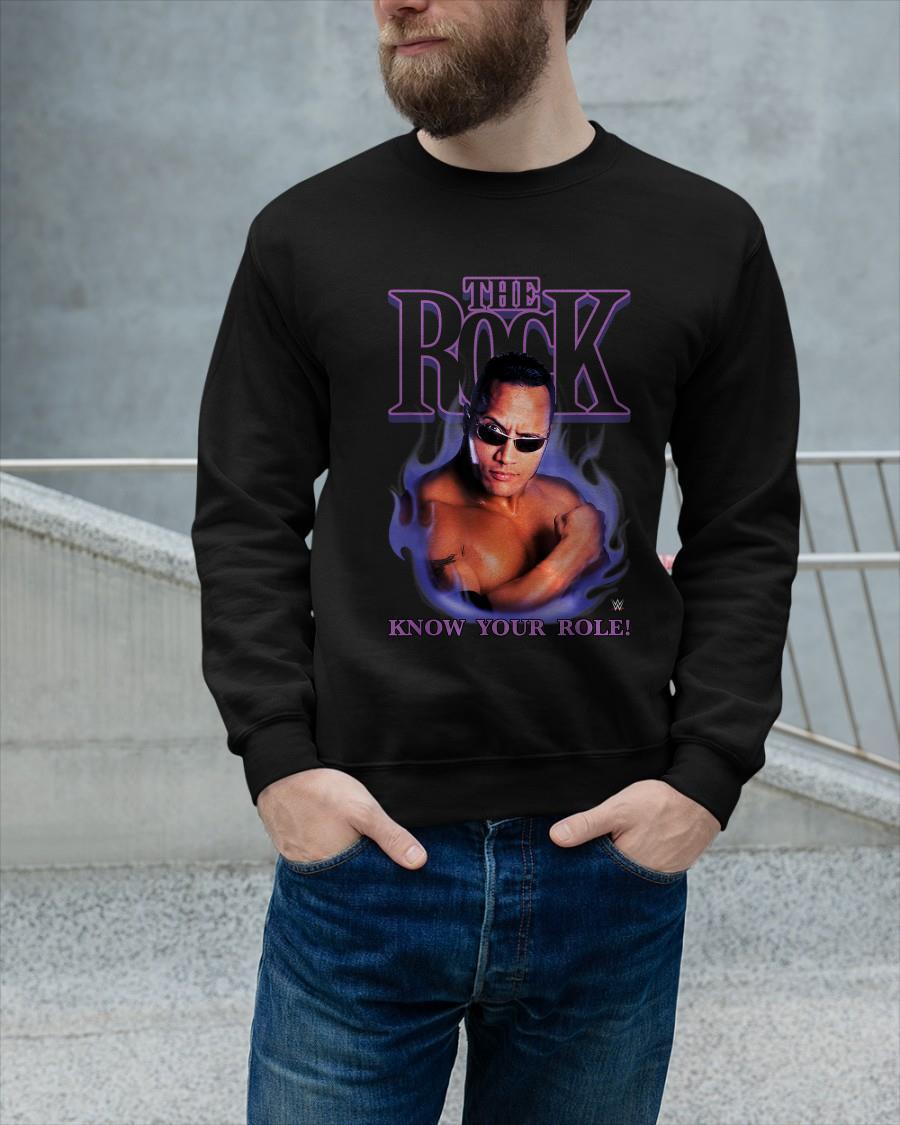 The Rock Know Your Role Wwe Longsleeve