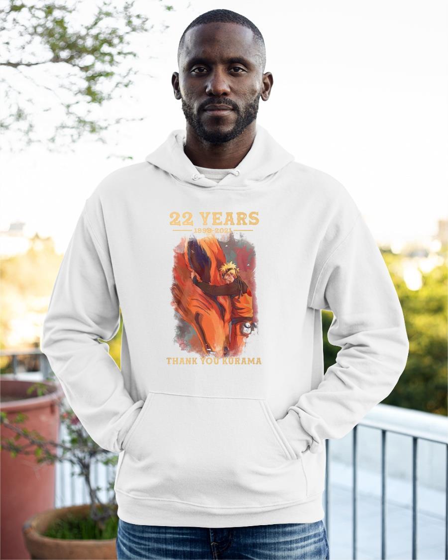 22 Years 1999 2021 Thank You Kurama Hoodie