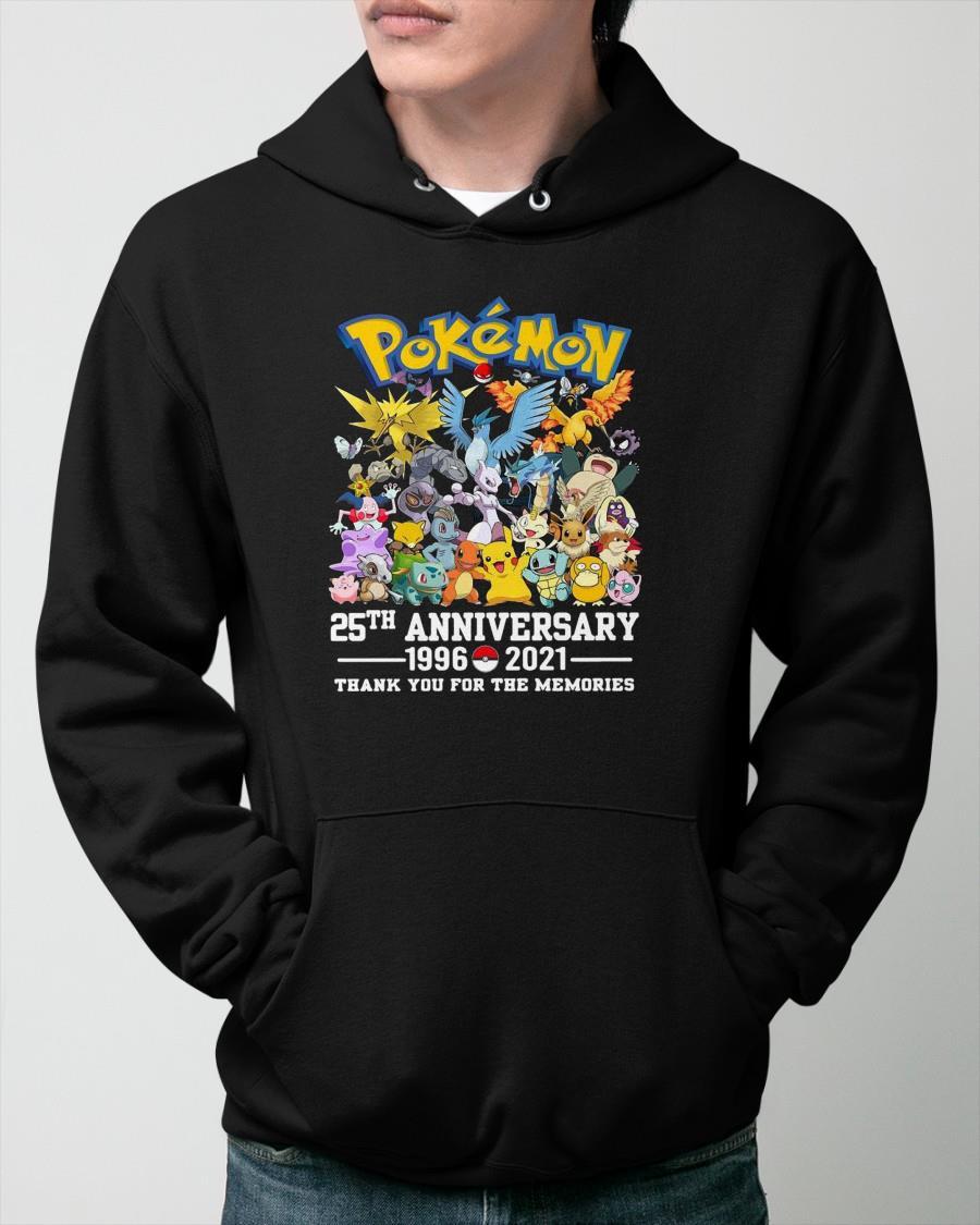 Pokémon 25th Anniversary Thank You For The Memories Hoodie