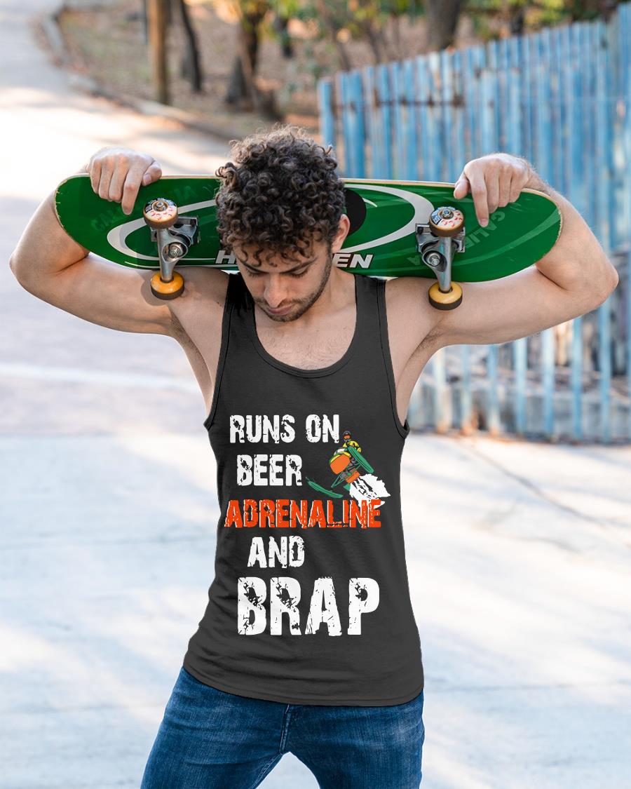 Snowmobile Beer Adrenaline Brap Shirt