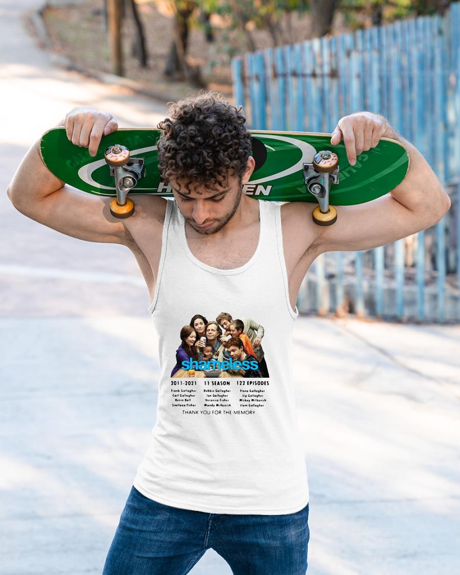 Shameless 2011 2021 11 Seasons Thank You For The Memories Shirt