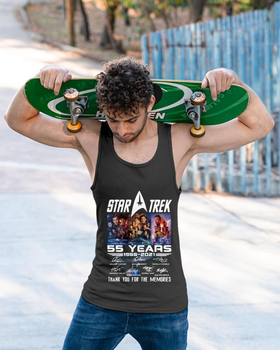 Marvel Star Trek Movie 55 Years 1966 2021 Thanks For The Memories Shirt
