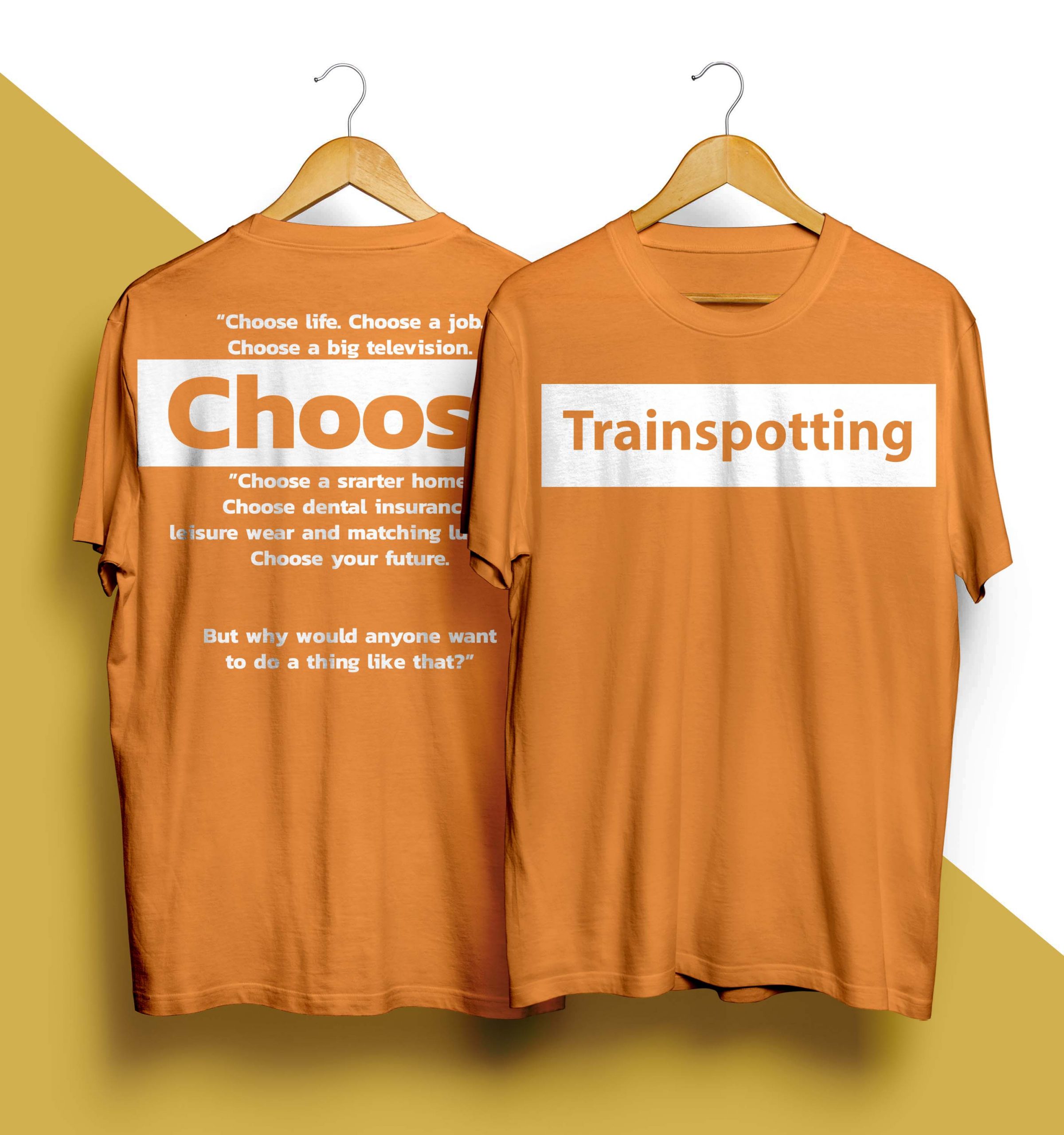 Trainspotting Choose Life Choose A Job Choose A Big Television Shirt Weibo Tee