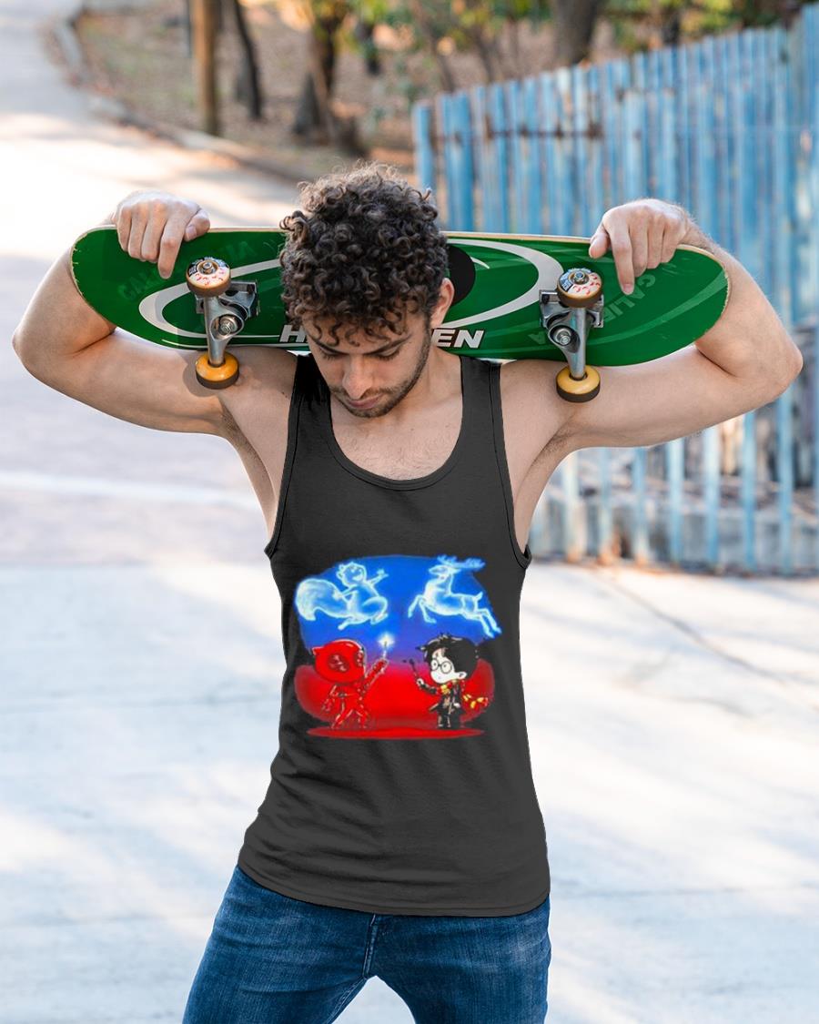 Harry Potter And Deadpool Reindeer Shirt