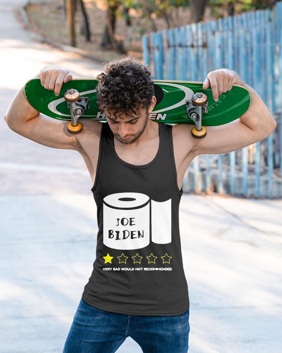 Toilet Paper Joe Biden One Star Very Bad Would Not Recommend Shirt
