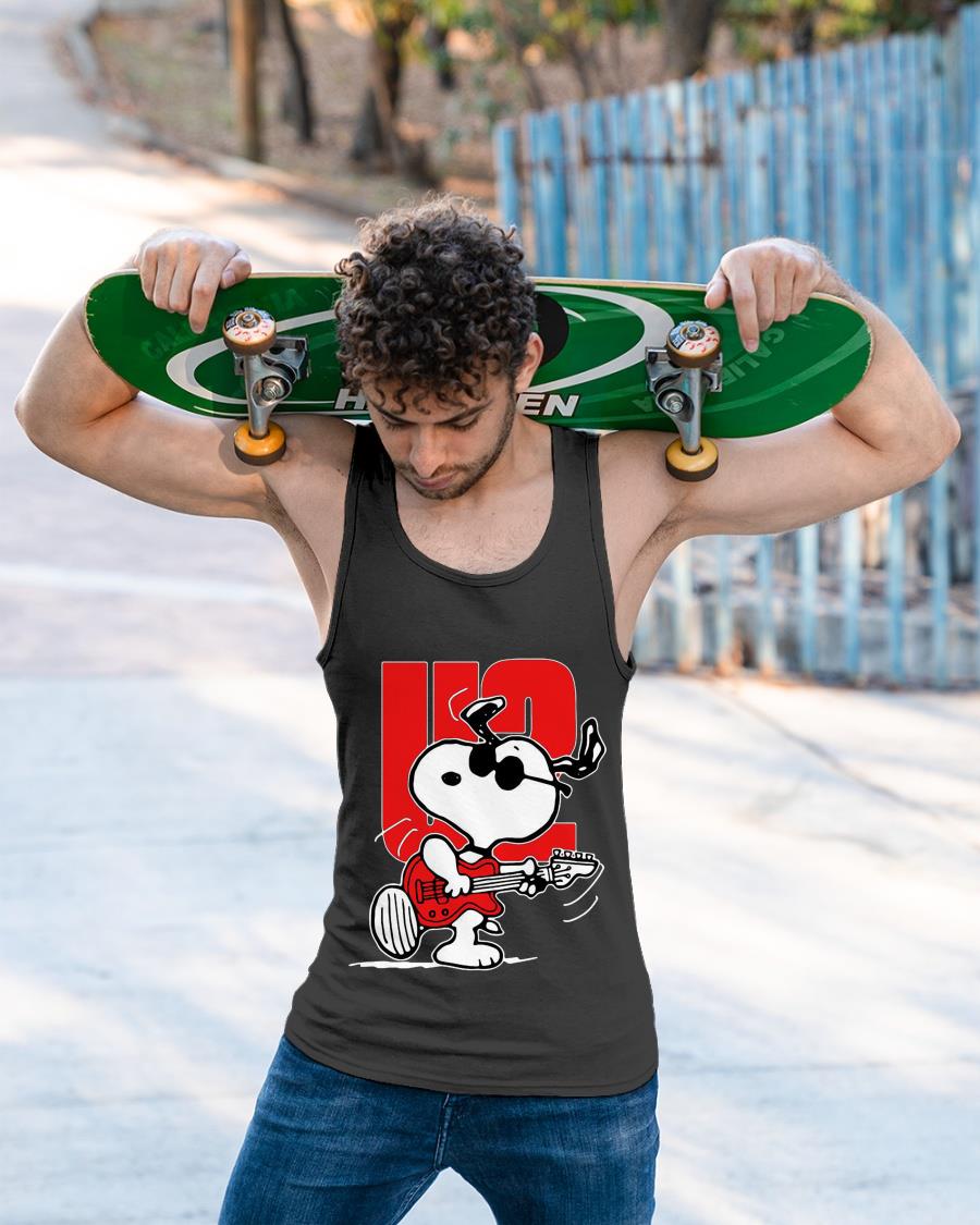 Snoopy Playing Guitar U2 Shirt