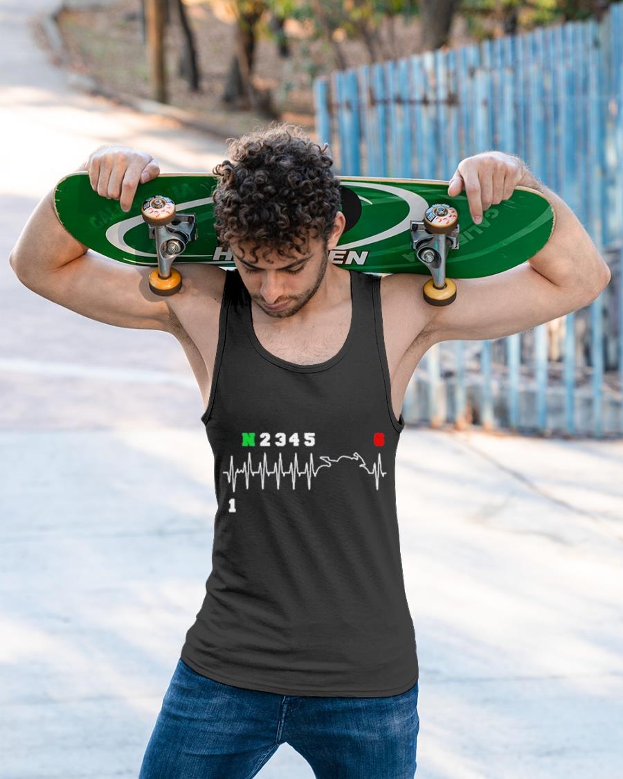 Motorcyclists Heartbeat Motorcycle Bike Gearshift Biker Shirt