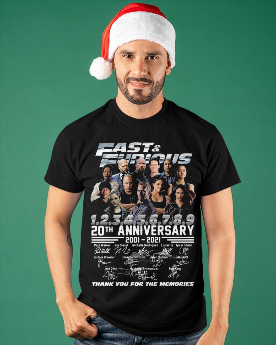 fast and furious anniversary shirt