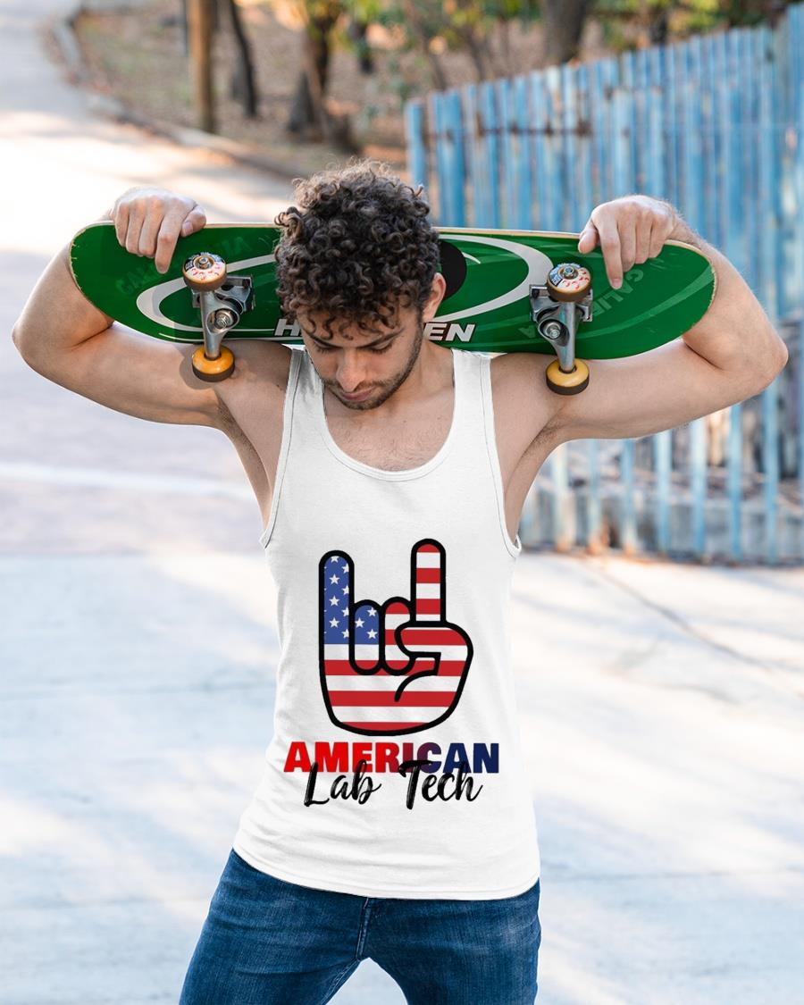 Hand American Flag Lab Tech Shirt