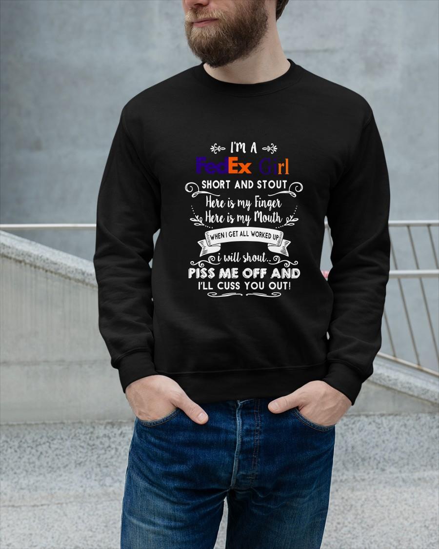 I'm A Fedex Girl Short And Stout Here Is My Finger Sweater
