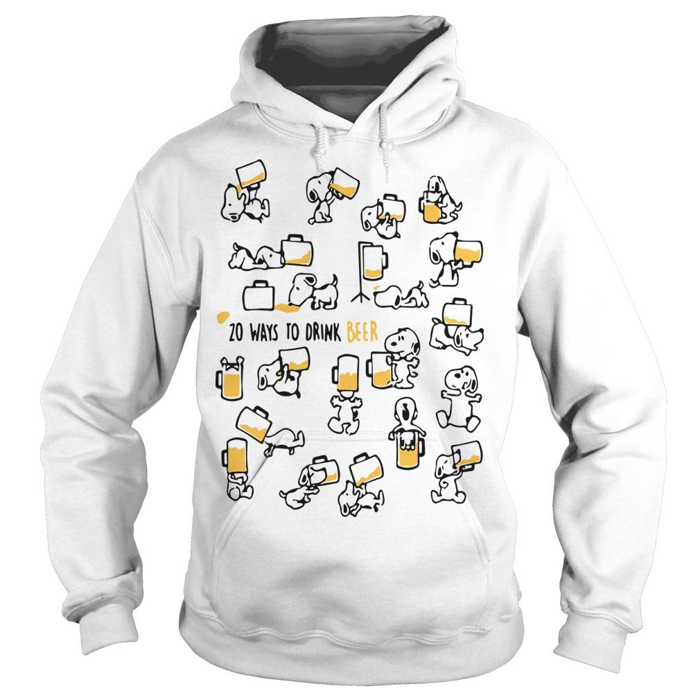 Snoopy 20 Ways To Drink Beer Hoodie