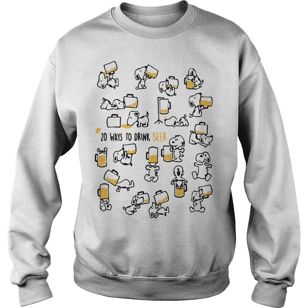 Snoopy 20 Ways To Drink Beer Sweater