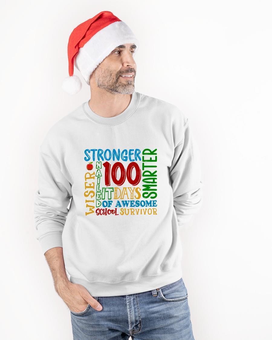 100 Days Stronger Nailed It Smarter Tank Top