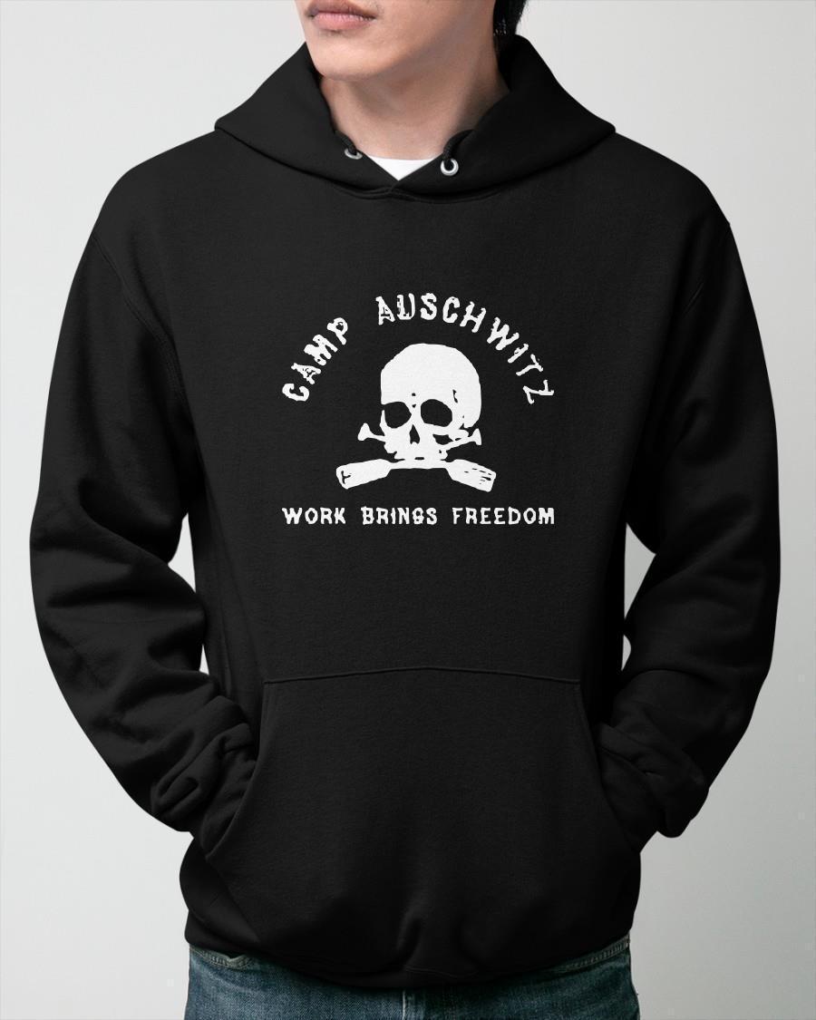 Camp Auschwitz Work Brings Freedom Hoodie