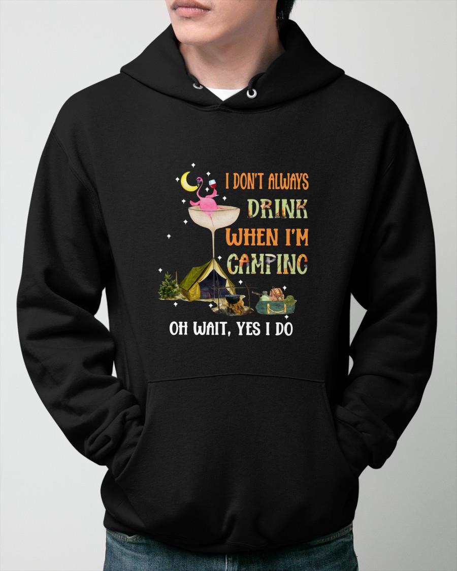 I Don't Always Drink When I'm Camping Oh Wait Yes I Do Hoodie