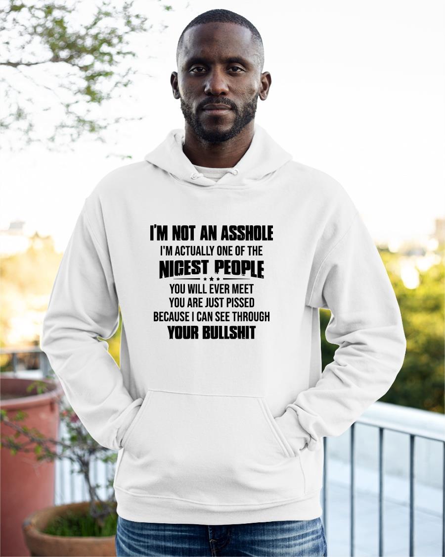 I'm Not An Asshole I'm Actually One Of The Nicest People Hoodie