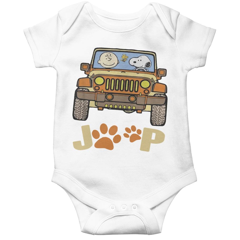 Jeep Paw Dog Charlie Brown And Snoopy Longsleeve
