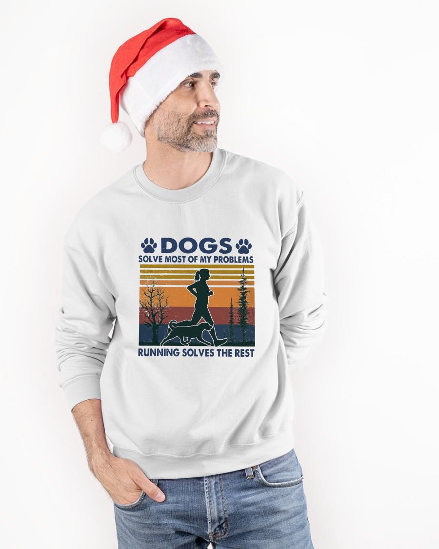 Vintage Dogs Solve Most Of My Problems Running Solves The Rest Sweater