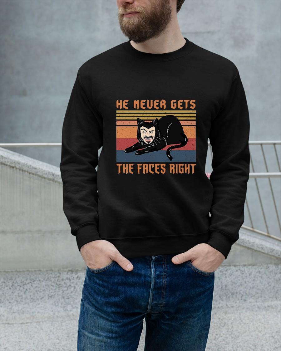 Vintage He Never Gets The Faces Right Sweater