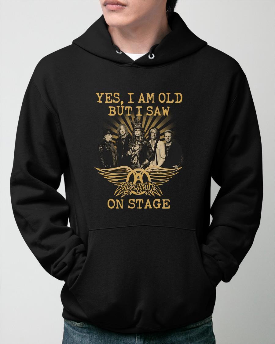 Yes I Am Old But I Saw Aerosmith On Stage Hoodie