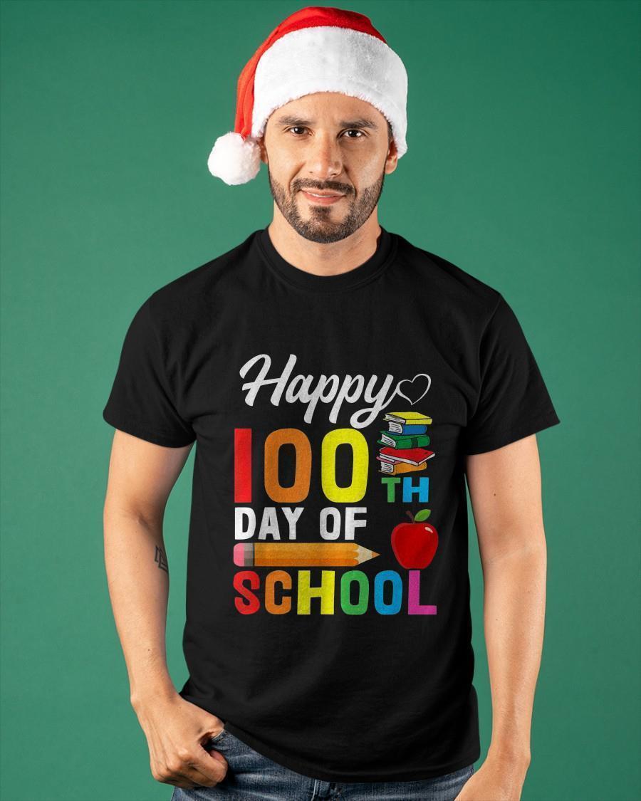  Official Happy 100th Day Of School Shirt Sweater And Hoodie T 