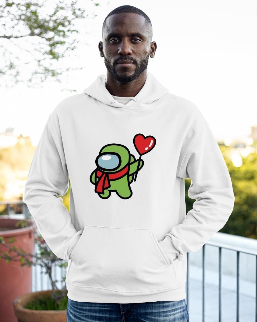 Among Us Heart Hoodie