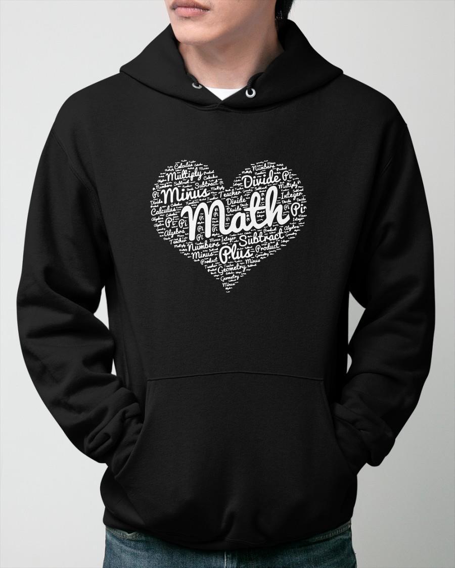 Heart Math Multiply Minus Divide Pi Subtract Plus Hoodie