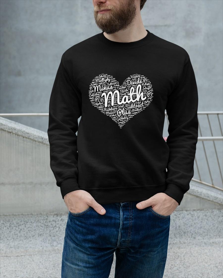 Heart Math Multiply Minus Divide Pi Subtract Plus Sweater