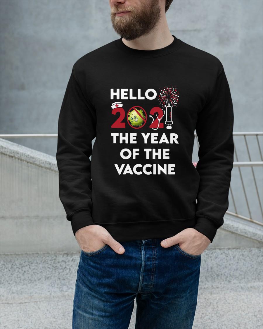 Hello 2021 The Year Of The Vaccine Tank Top