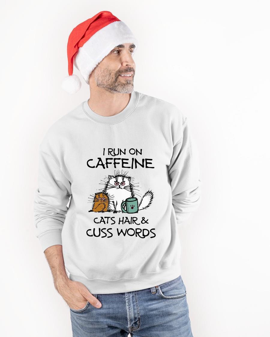 I Run On Caffeine Cats Hair And Cuss Words Tank Top