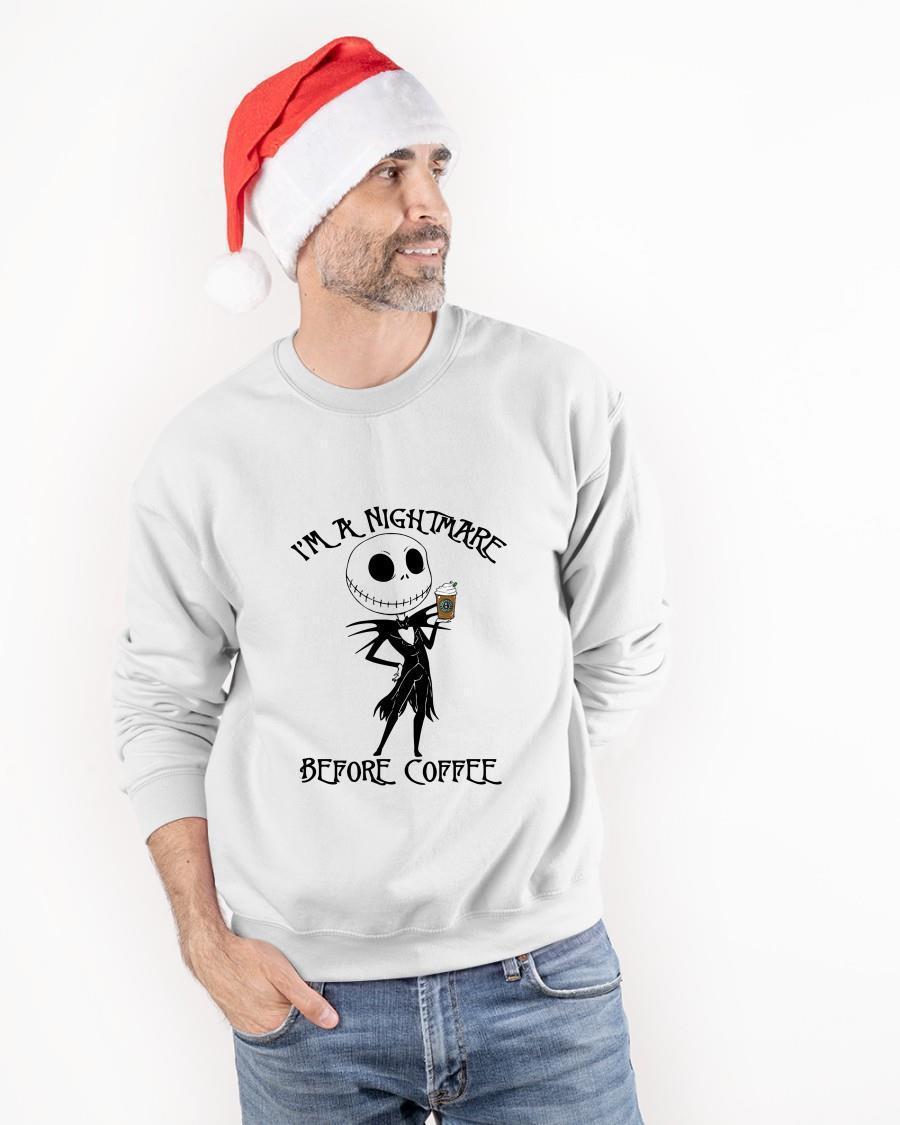 Jack Skellington I'm A Nightmare Before Coffee Sweater
