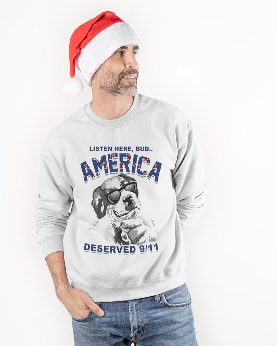 Listen Here Bud America Deserved 9-11 Sweater