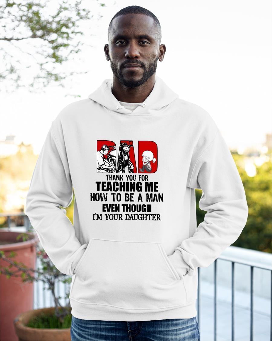 Motorcycle Dad Thank You For Teaching Me Hoodie