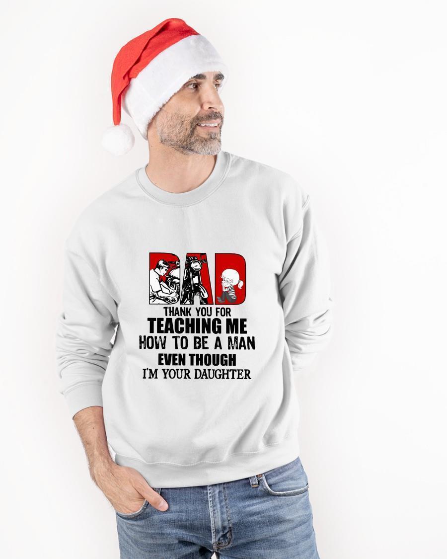 Motorcycle Dad Thank You For Teaching Me Sweater