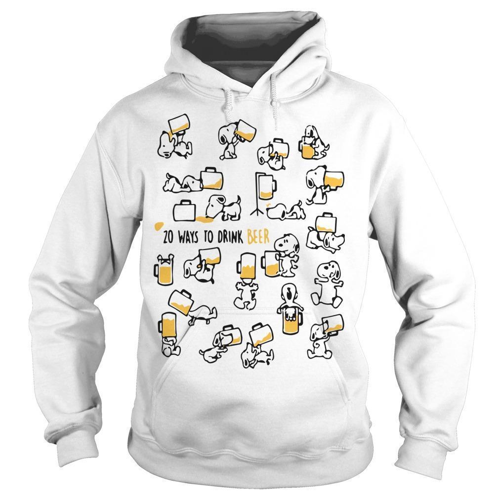 Snoopy 20 Ways To Drink Beer Hoodie