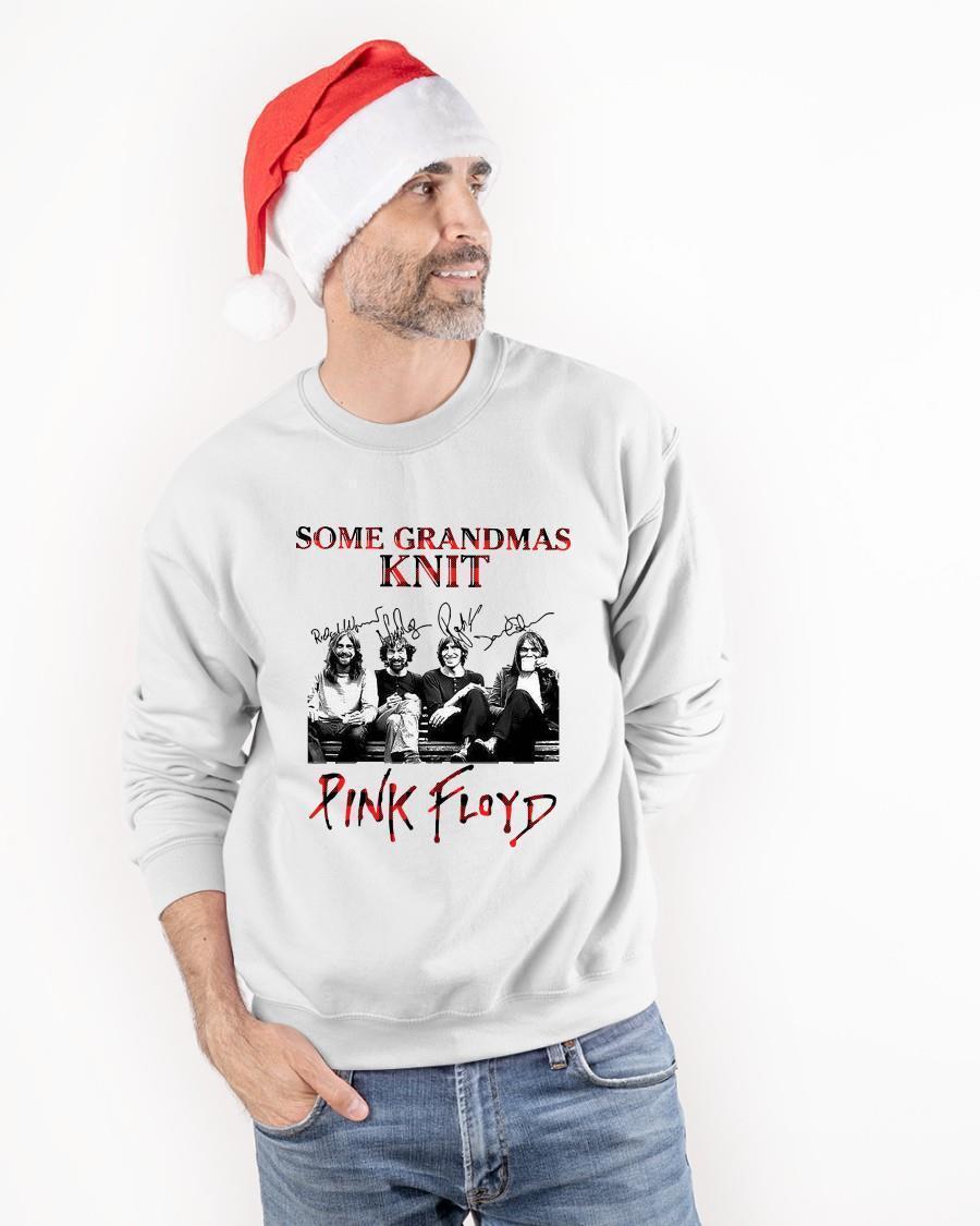 Some Grandmas Knit Real Grandmas Listen To Pink Floyd Signatures Sweater