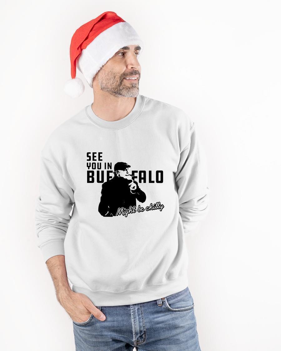 Steve Tasker See You In Buffalo Might Be Chilly Sweater