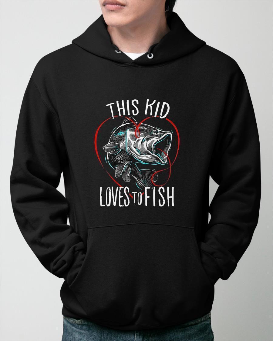 This Kid Loves To Fish Hoodie