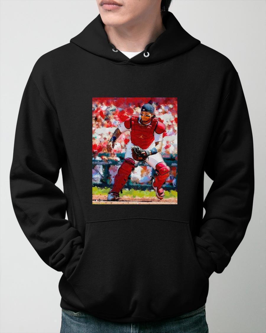 St Louis Cardinals Yadier Molina Fanatics Authentic Framed Hoodie