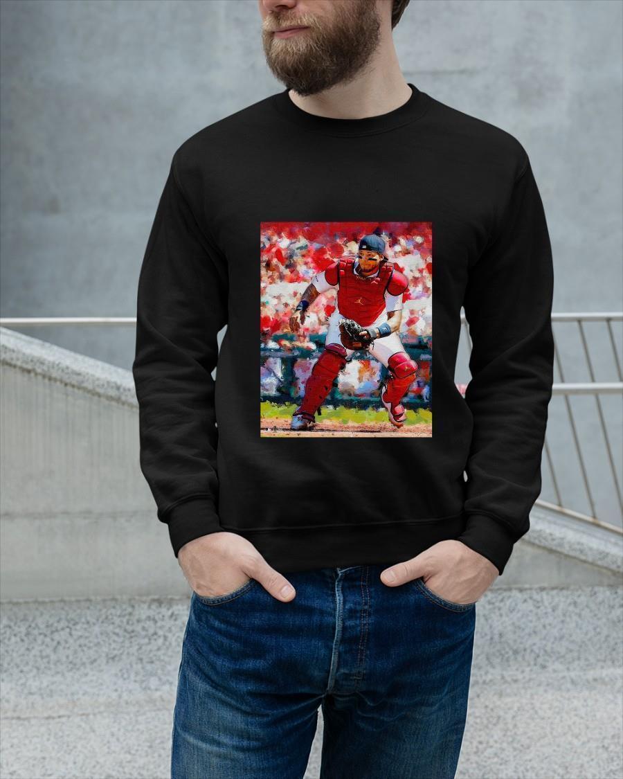 St Louis Cardinals Yadier Molina Fanatics Authentic Framed Sweater