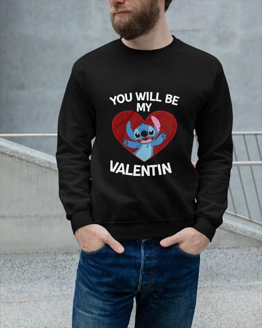 Stitch Heart You Will Be My Valentine Sweater