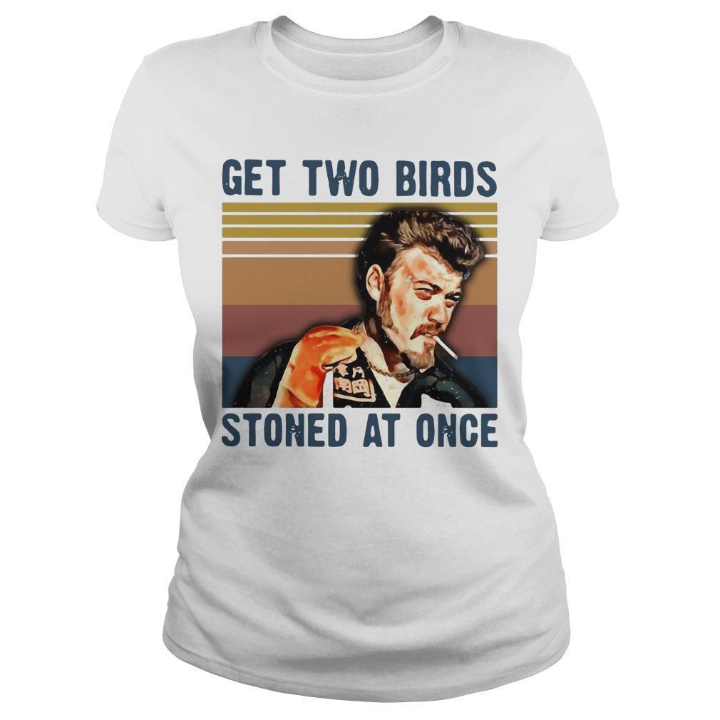 Vintage Trailer Park Boys Get Two Birds Stoned At Once Longsleeve