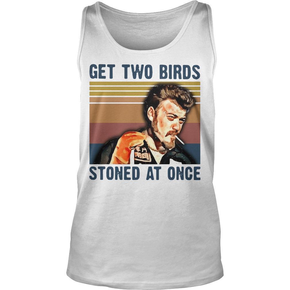 Vintage Trailer Park Boys Get Two Birds Stoned At Once Tank Top