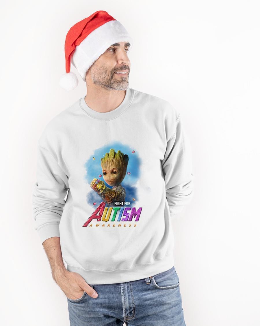 Infinity Gauntlet Baby Groot Fight For Autism Awareness Sweater
