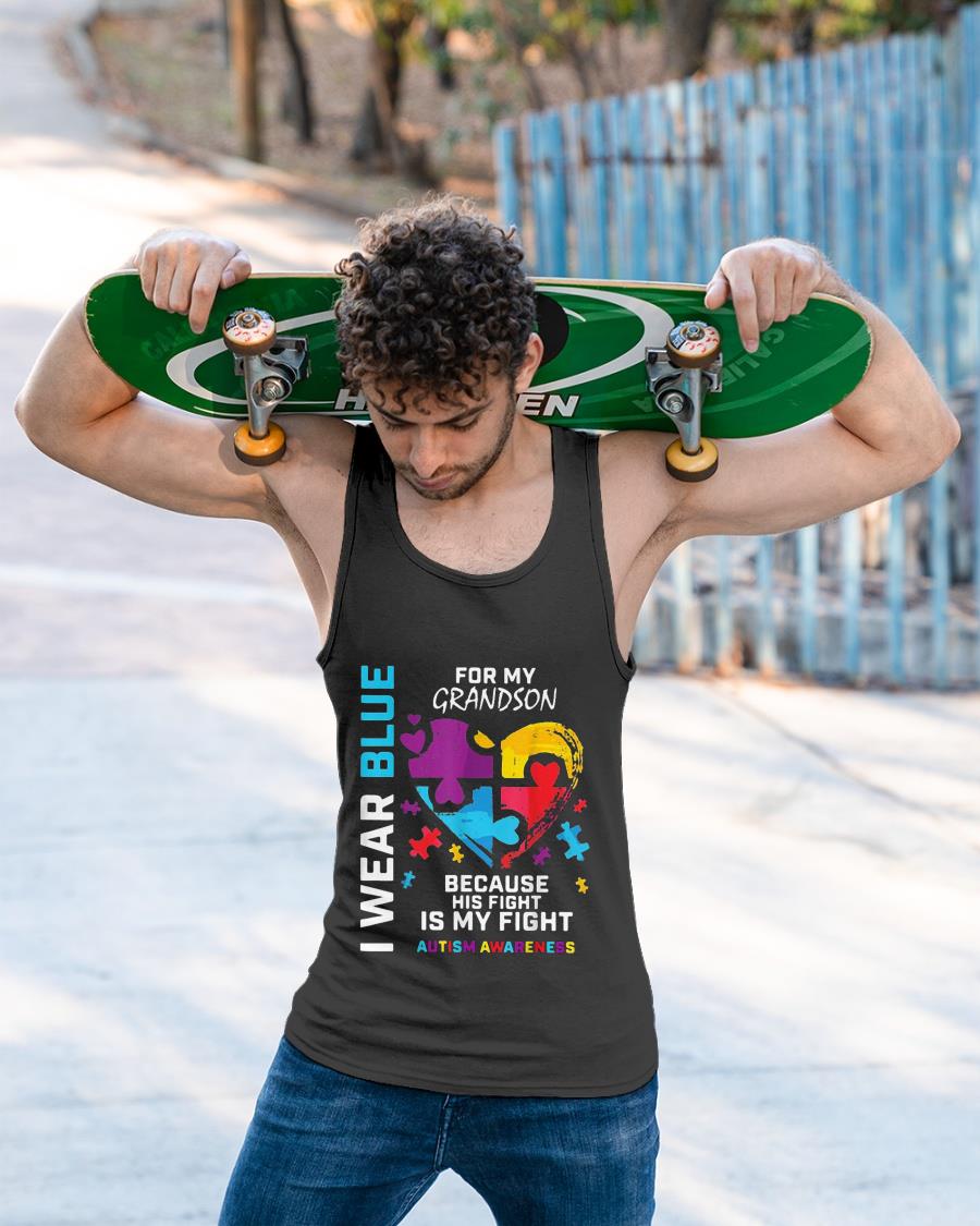 I Wear Blue For My Grandson Because His Fight Is My Fight Shirt